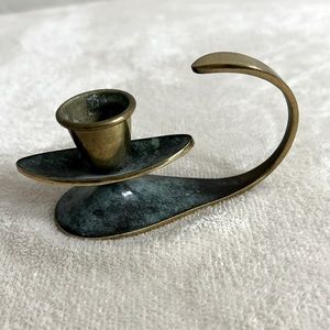 Brass Israel Candle Holder Made in Israel, circa 1960